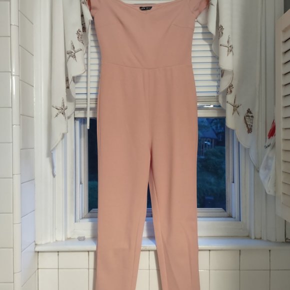 SHEIN Cap Sleeve Jumpsuit, Peach, XS - Picture 2 of 4